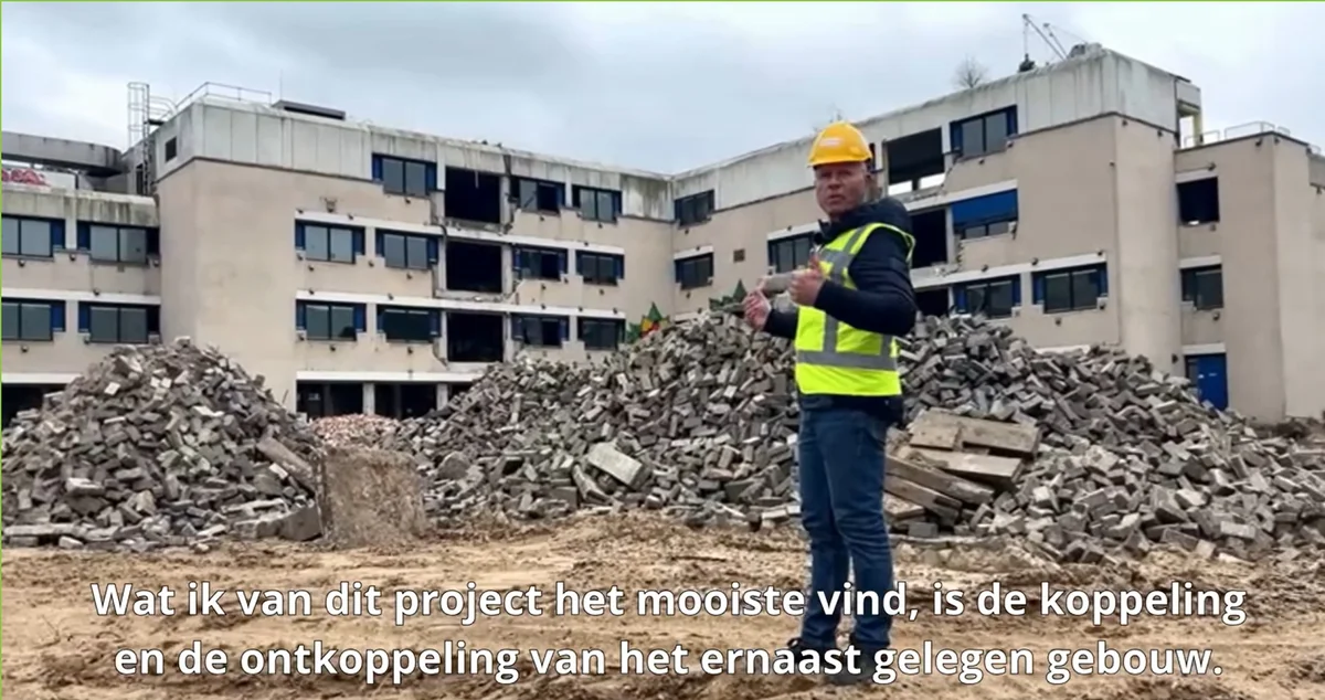 Video over de sloopwerkzaamheden